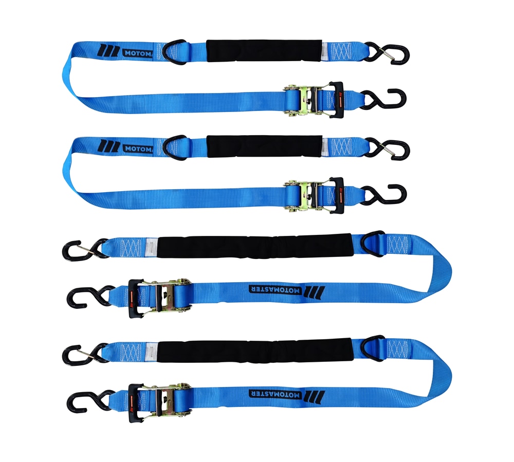 3,600-lb Heavy Duty Ratchet Tie Down Strap, Assorted Sizes, 4-pk M1D2 - product image 2