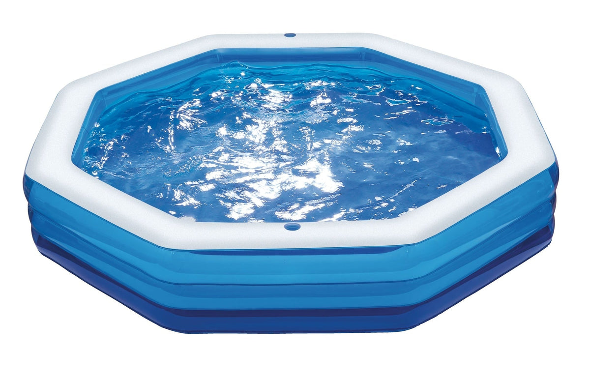 & Finn Octagon Oasis Inflatable Wading Pool, 110 x 83 x 18-in, Ages 3+ W0F7 - product image 1