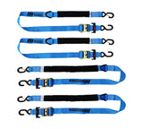 3,600-lb Heavy Duty Ratchet Tie Down Strap, Assorted Sizes, 4-pk M1D2 - product image 2