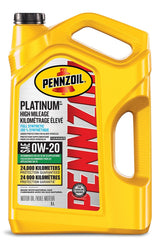 Platinum High Mileage 0W20 Synthetic Engine/Motor Oil, 5-L V2D8 - product image 1