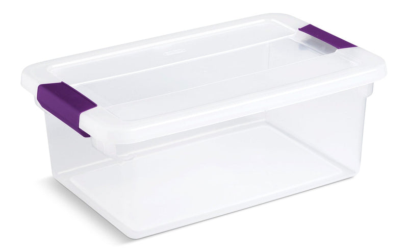 ClearView Storage Box with Latched Lid, 14-L E8U4